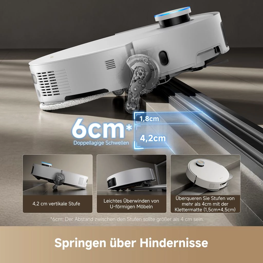 Dreame X50 Ultra Complete Weiß Staubsauger Roboter mit Absaugstation